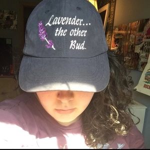 Vintage Baseball Cap! “Lavender the other bud”